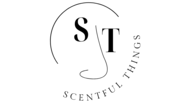 Scentful Things Black on White Logo